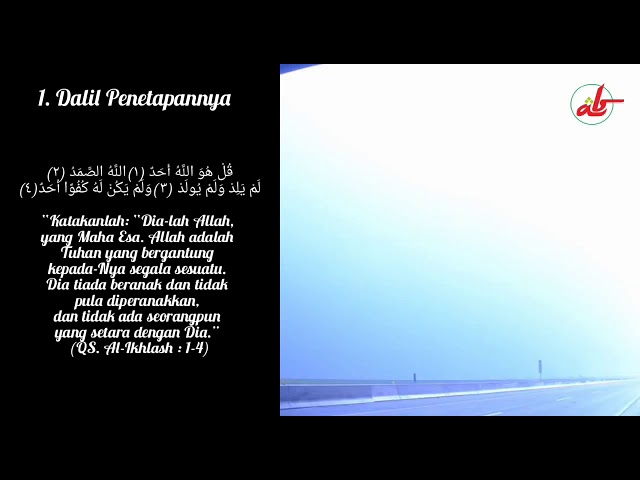 Allah Al Ahad (Dalil dan Penjelasan)